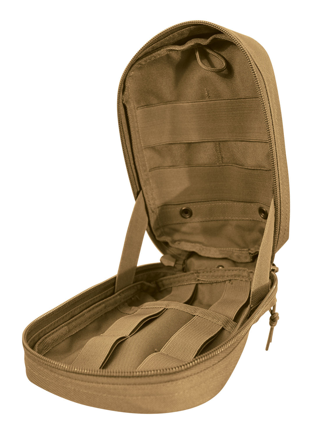 Coyote Brown MOLLE Tactical Trauma First Aid Kit Pouch Medic Compact Small Bag