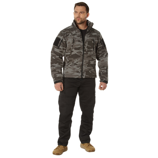 Men's Black Camo Special Ops Tactical Soft Shell Jacket by Rothco
