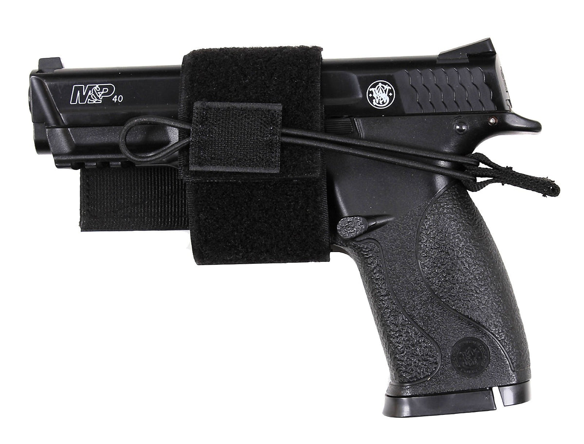 Black Universal Hook & Loop Tactical Holster Fits Most Handgun Firearm Weapon