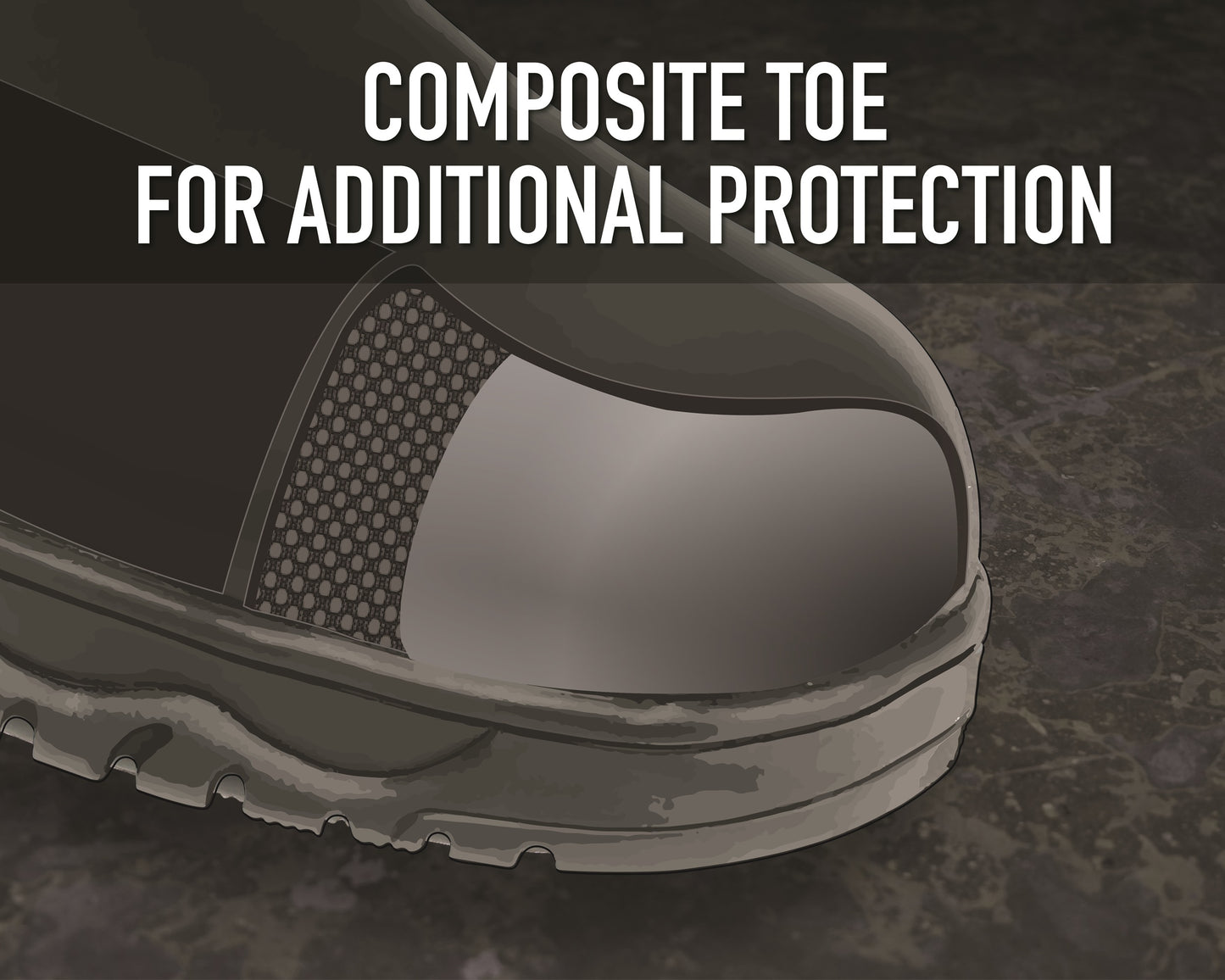 6 Inch Forced Entry Chelsea Work Boot - Slip-On Design Boots With Composite Toe