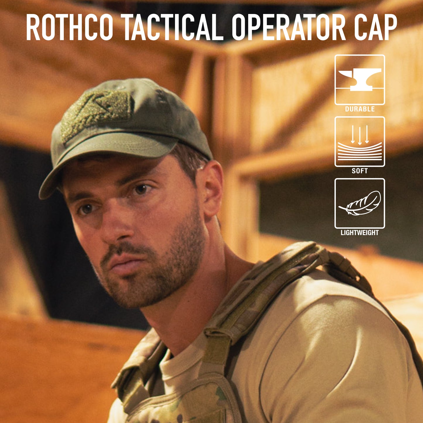 Subdued Urban Digital Camouflage Tactical Operator Cap - Patch Area Baseball Hat
