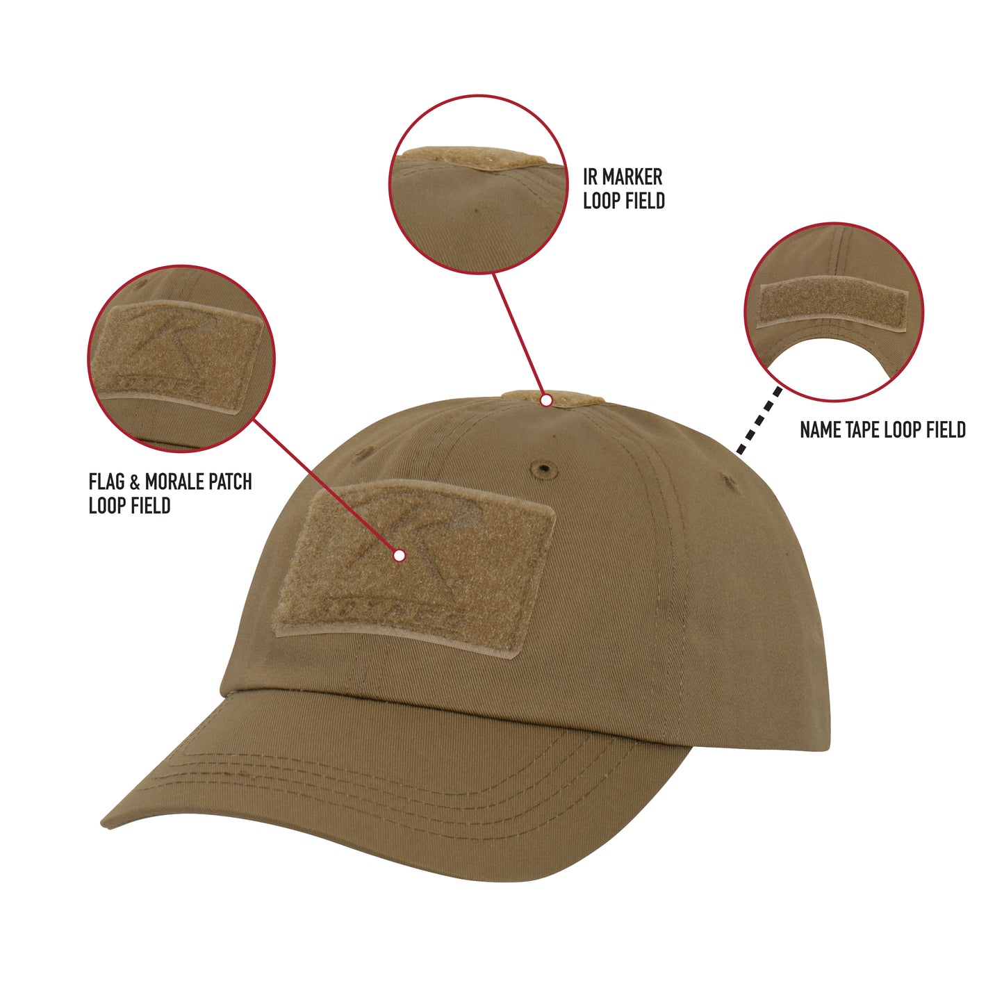 Subdued Urban Digital Camouflage Tactical Operator Cap - Patch Area Baseball Hat