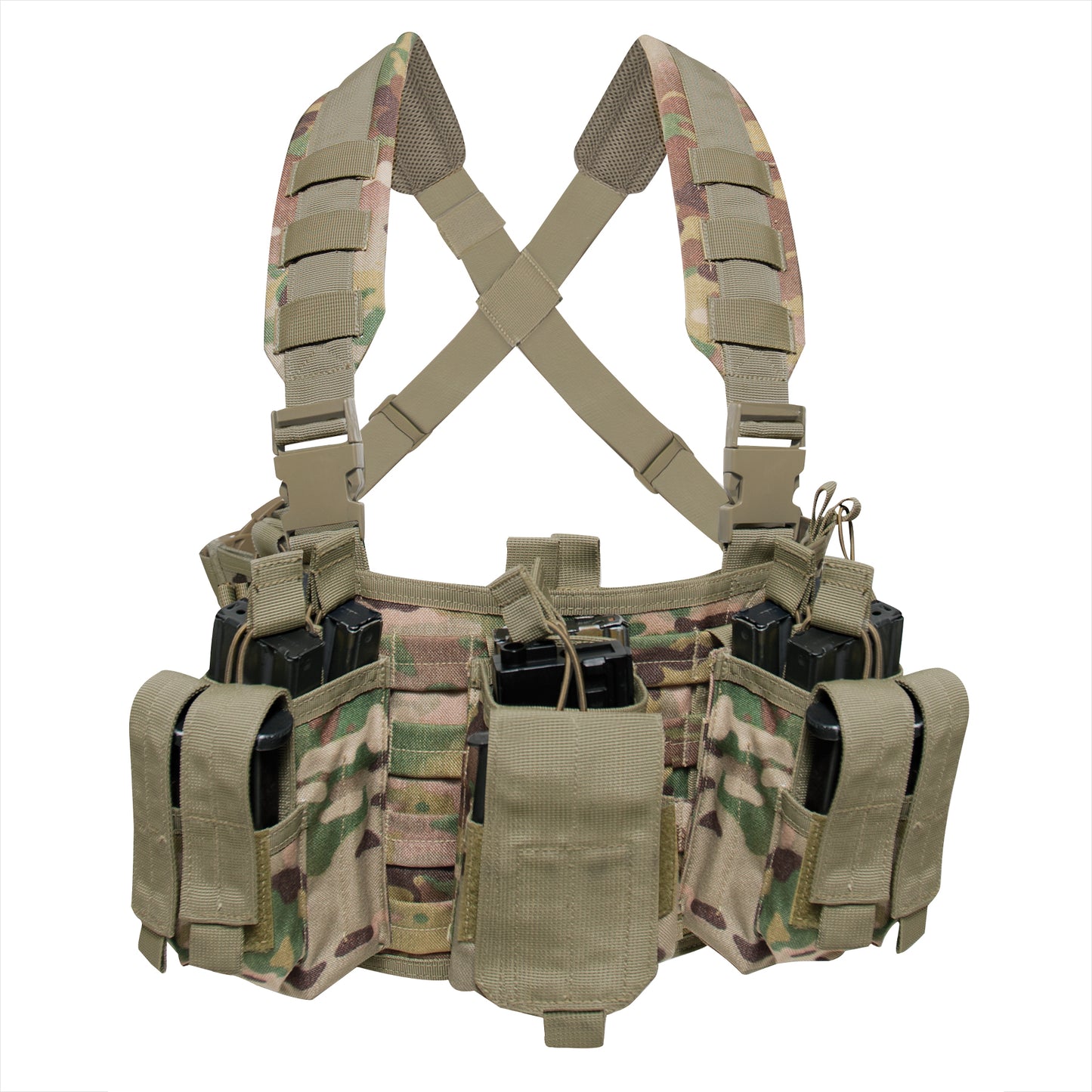 Operators Chest Rig - MOLLE Tactical Vest With Pouches