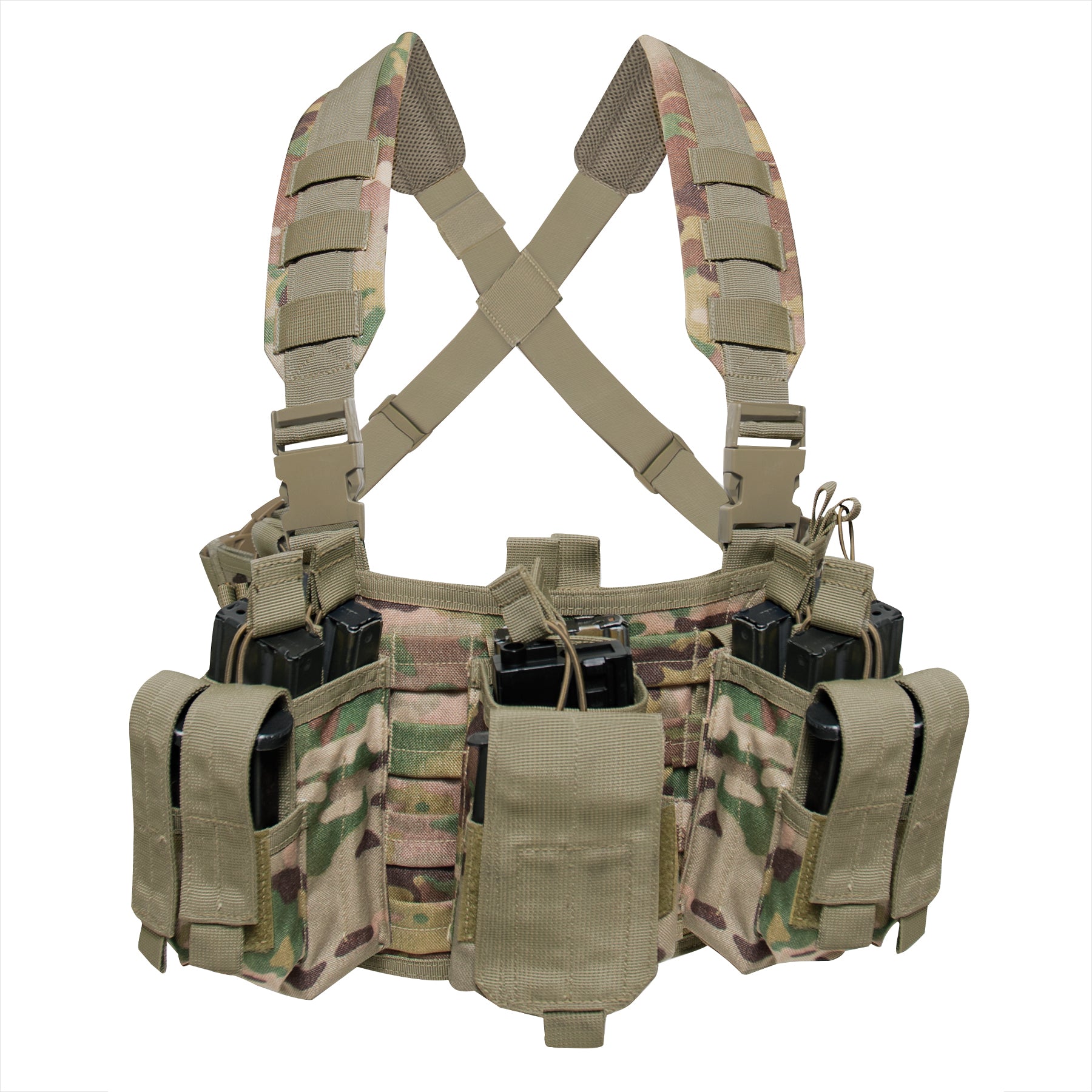 Sirius Survival MOLLE Tactical Vest – Multi-Pocket Pouch System, 5 Colors Available