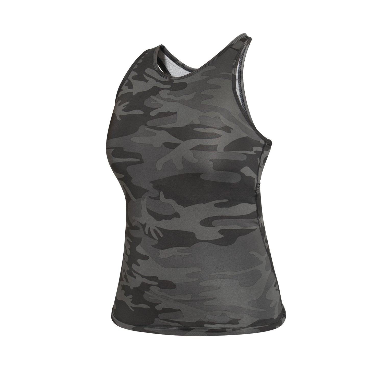 Women's Performance Tank Tops In Black & Woodland Camo Workout Yoga