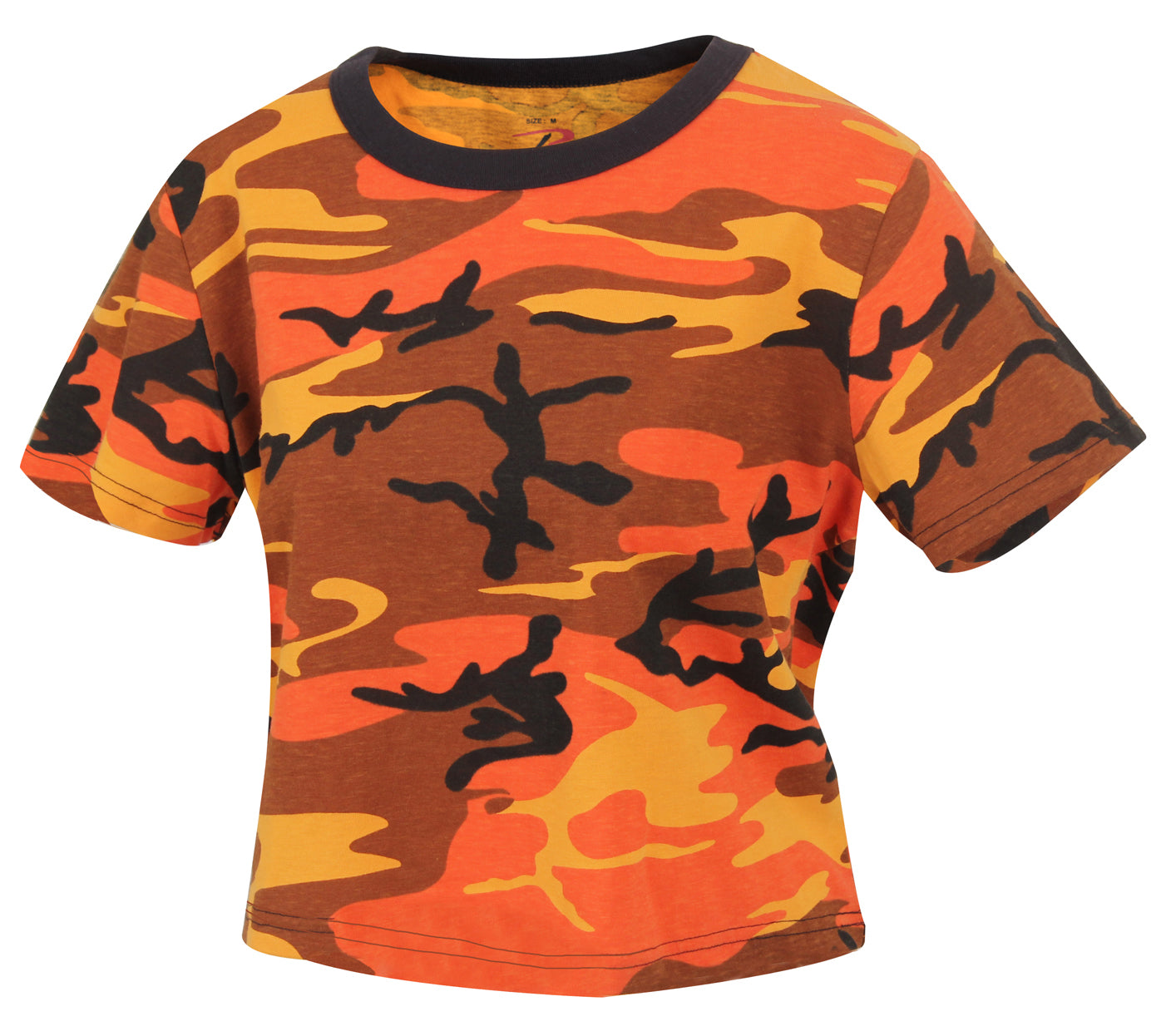 Women's Crop Top Short Sleeve Camo T-Shirt - Rothco Colored Camo Tees