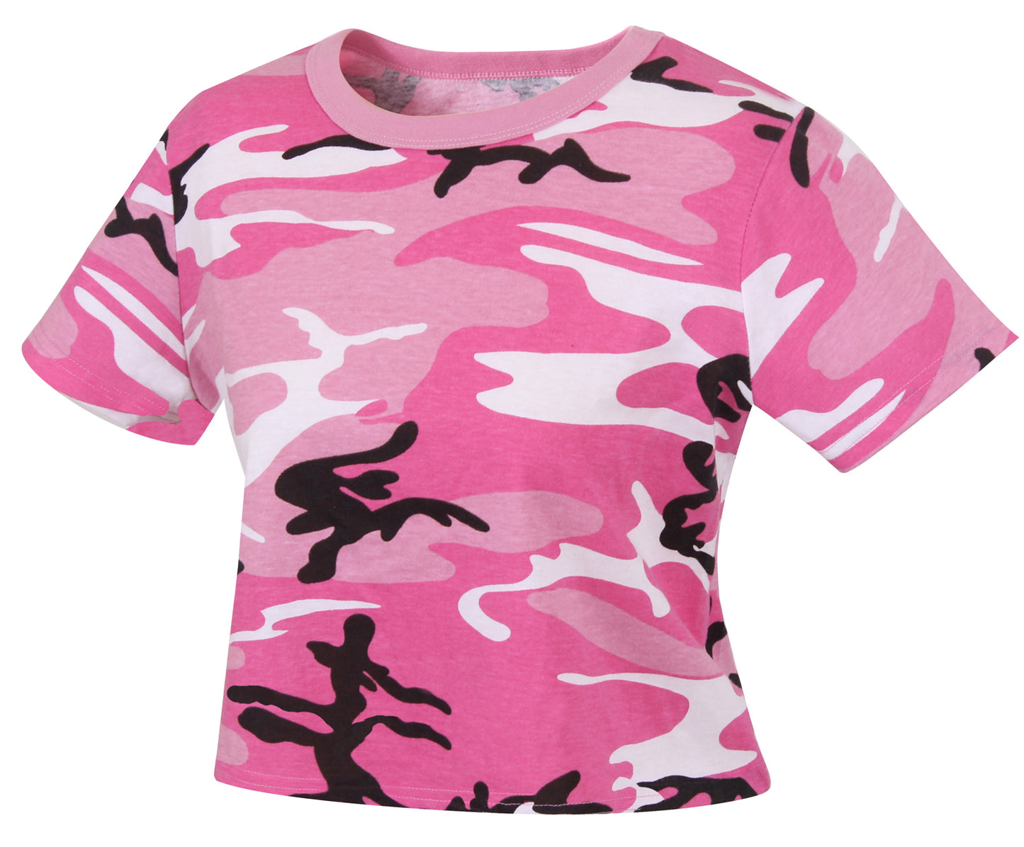 Women's Crop Top Short Sleeve Camo T-Shirt - Rothco Colored Camo Tees