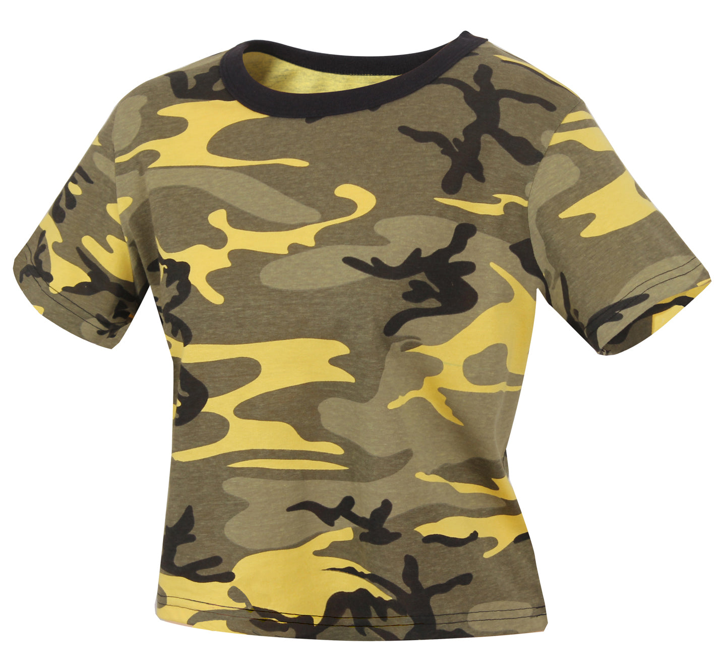 Women's Crop Top Short Sleeve Camo T-Shirt - Rothco Colored Camo Tees