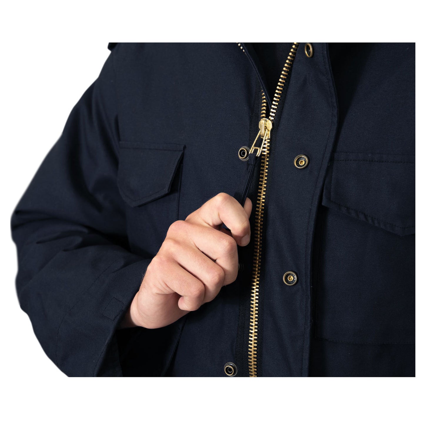 Men's Long Length M-65 Field Jacket in Winter Coat