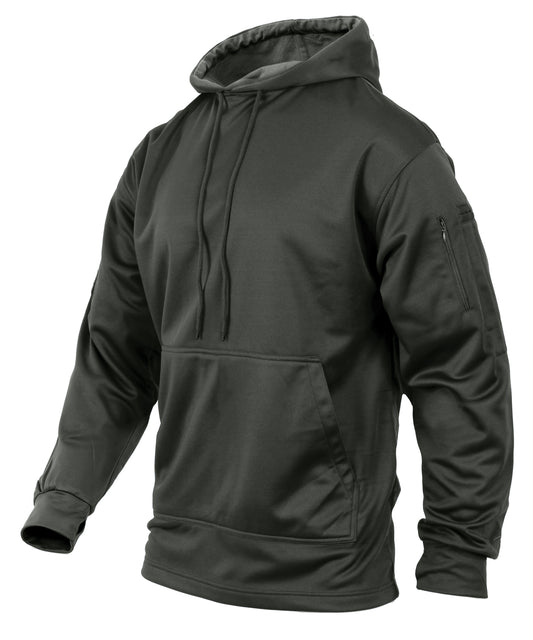 Mens Gray Concealed Carry Hooded Sweatshirt Rothco CCW Hoodie Sweat Shirt