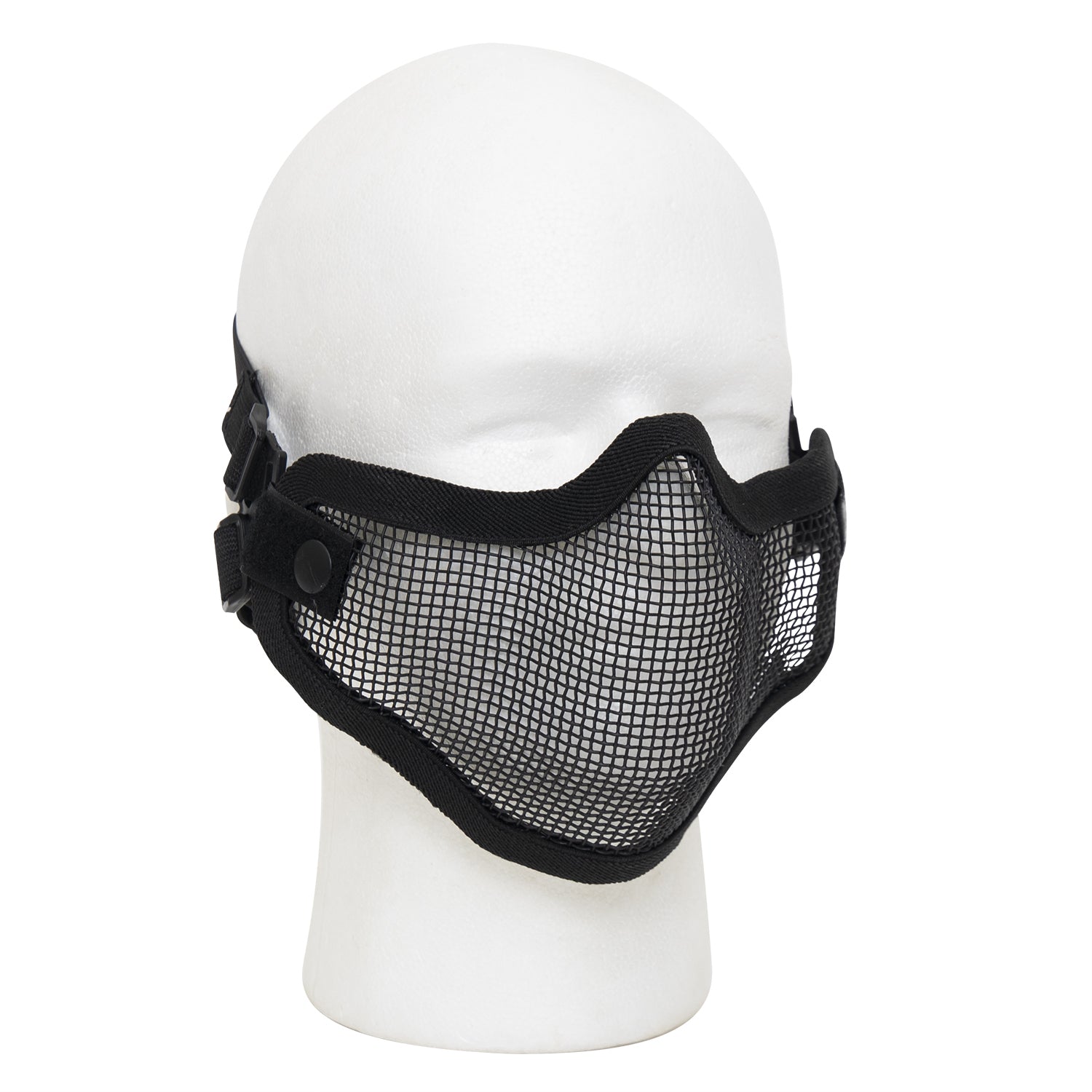 Tactical Half Face Mask Steel Wire Mesh Windproof Adjustable Breathable  Masks