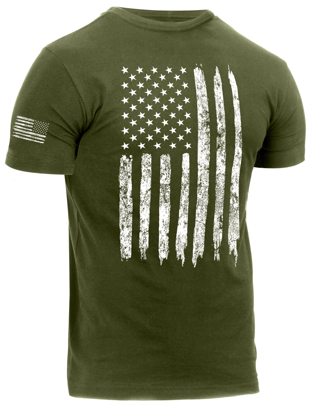 Rothco Men's Athletic Fit Distressed US Flag T-Shirt