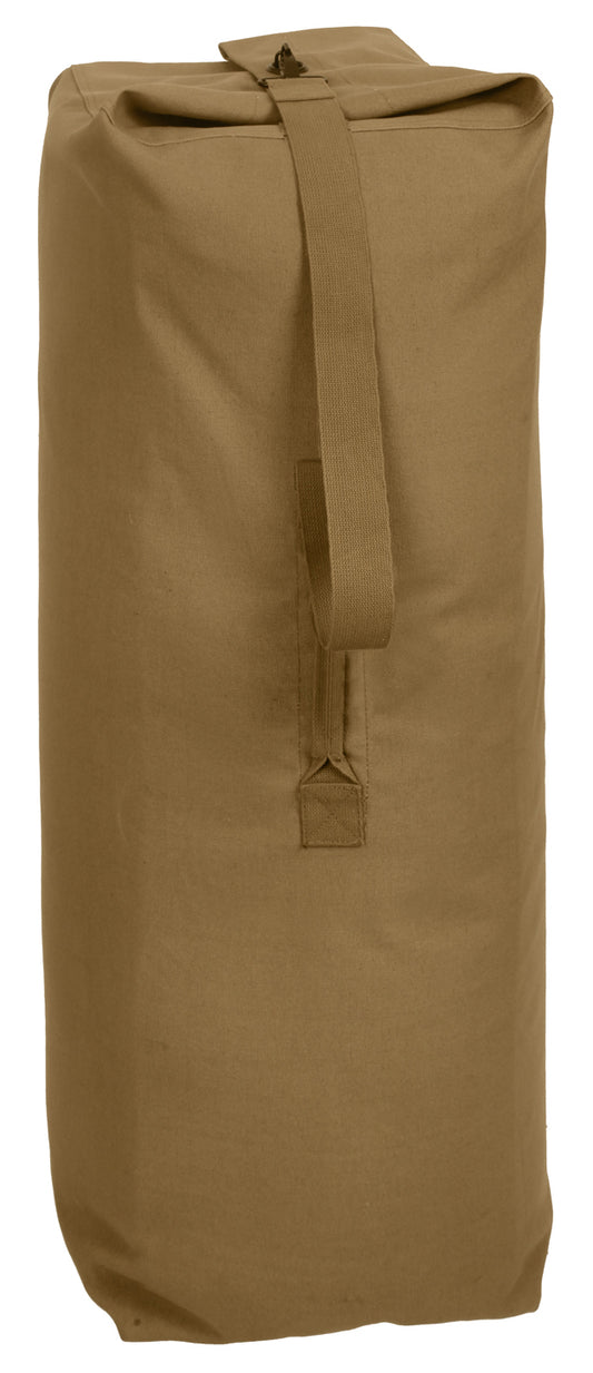 Coyote Brown Jumbo Gear Bag - Rothco Heavyweight Top Load Canvas Duffle Bag