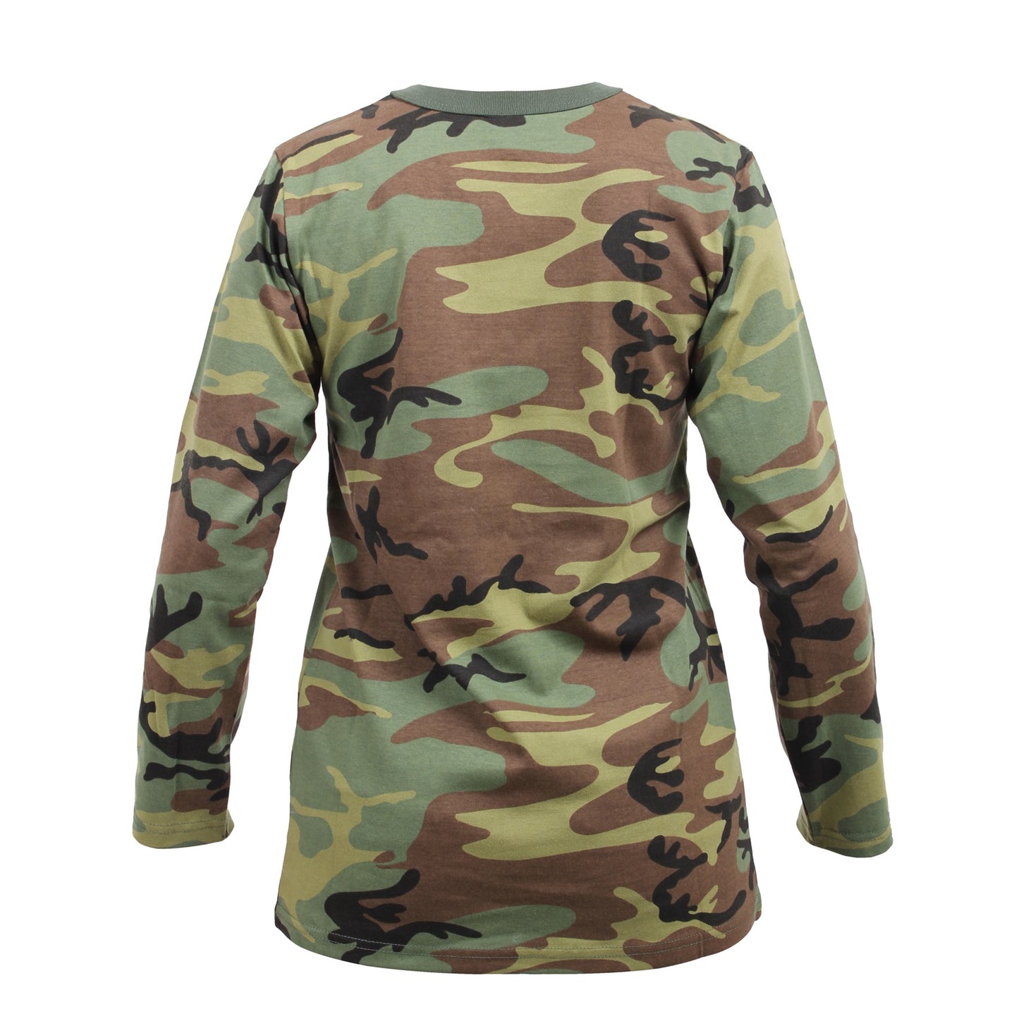 Rothco Women's Long Sleeve Camo T-Shirt - Ladies Long Length Long Sleeve Tee