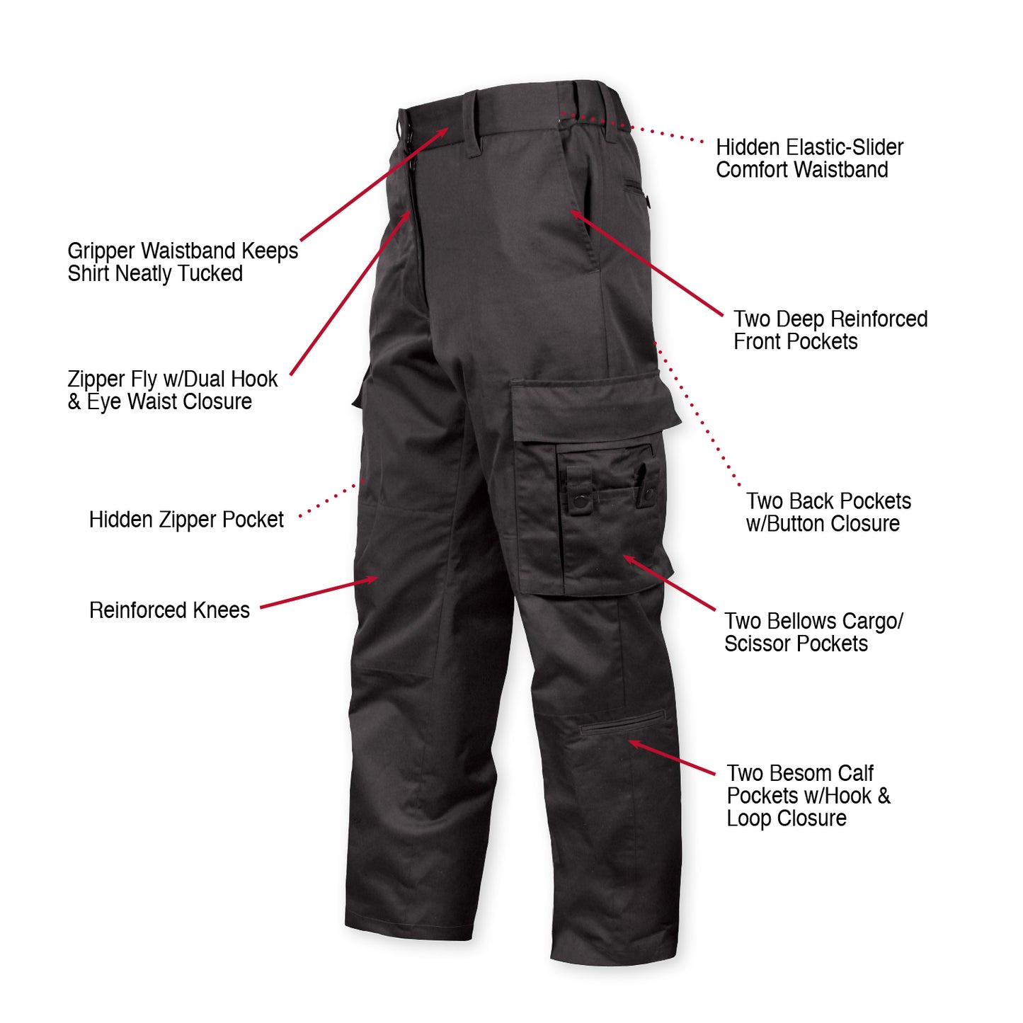 Rothco Men's Deluxe EMT EMS Pants