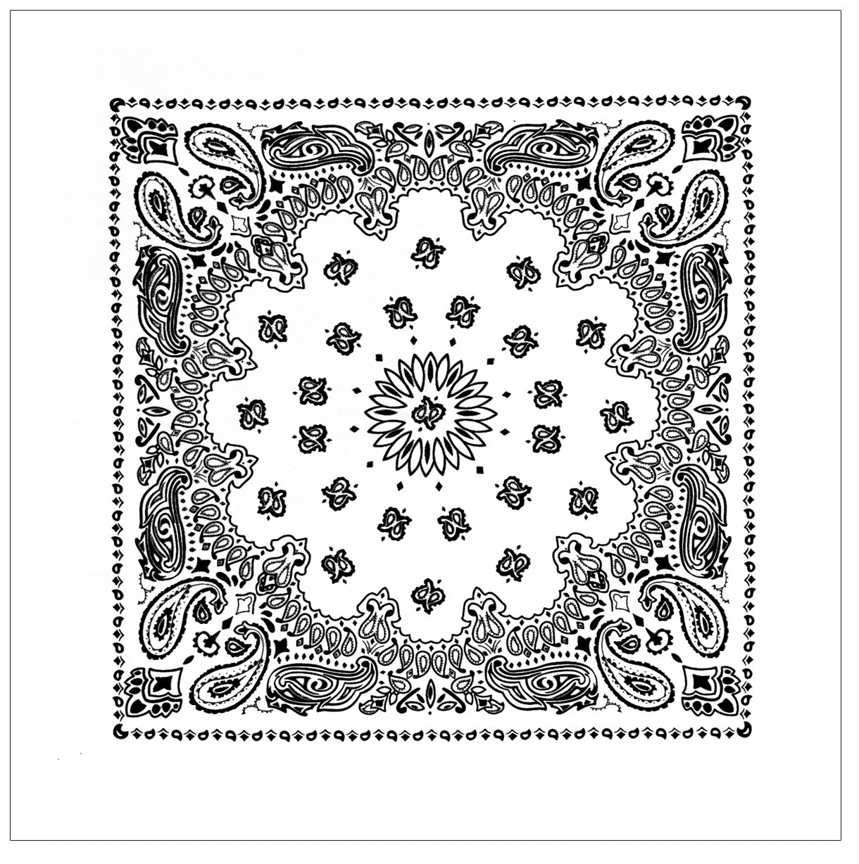 Bandanas - Extra Large 27" Trainmen Biker Headwrap Bandana