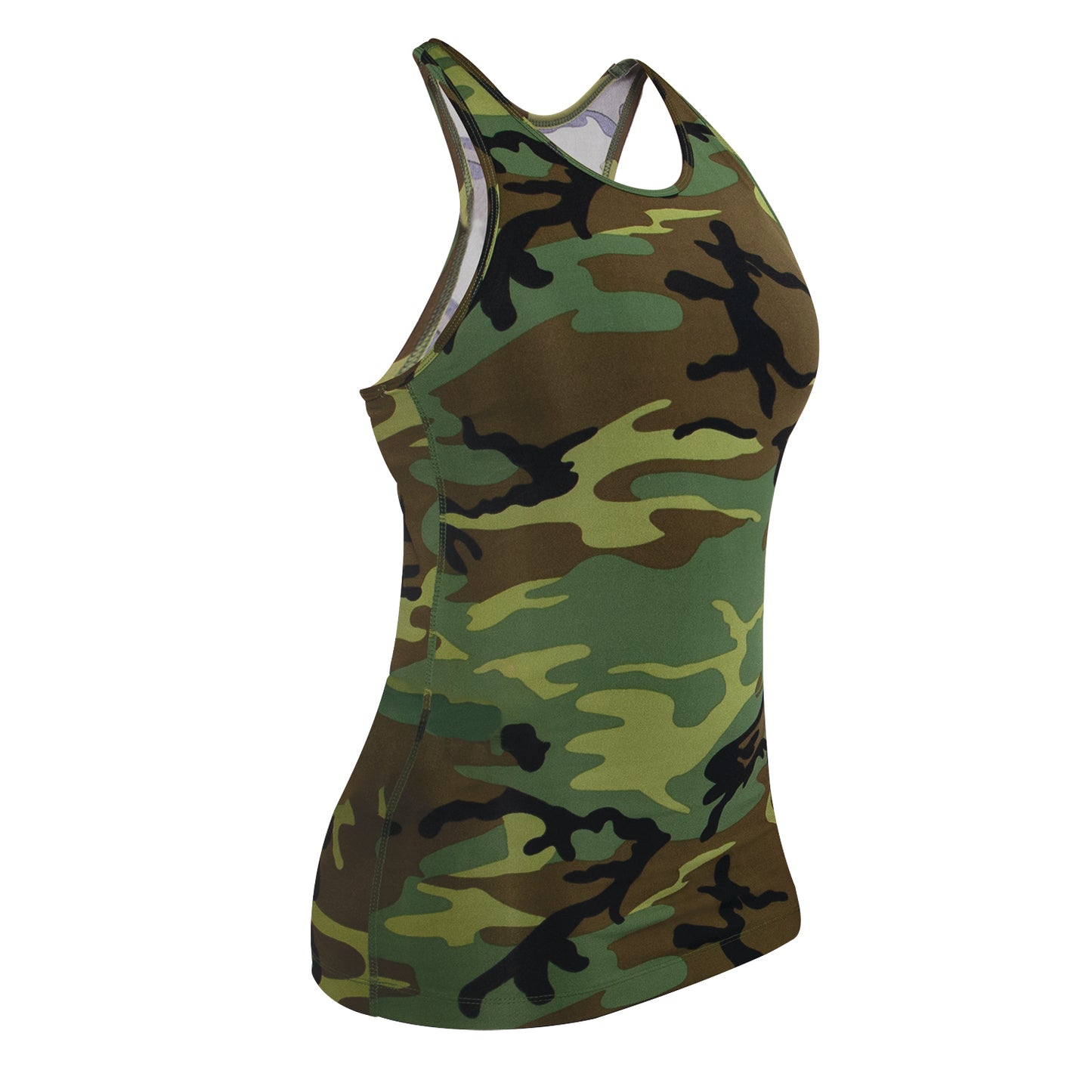 Womens Camouflage Performance Tank Top - Ladies Athletic Training Camo T-Shirt