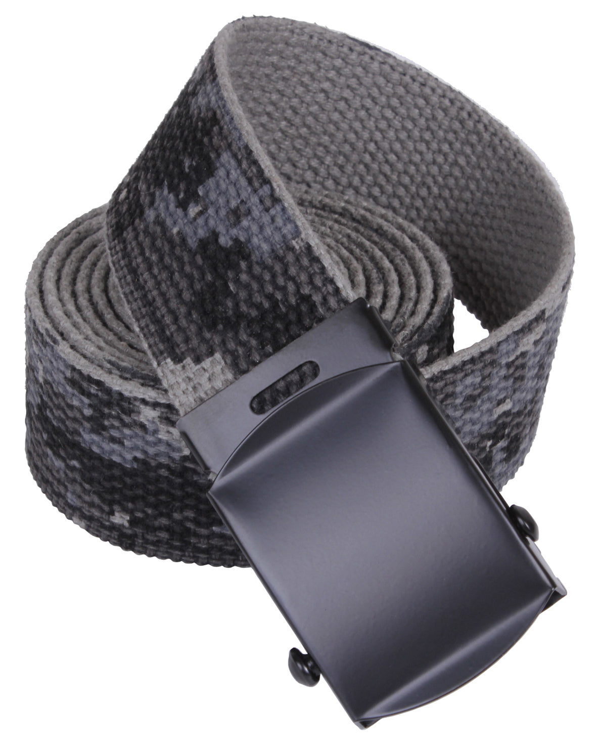 Gray Subdued Urban Digital Camouflage Reversible Cotton Web Belt