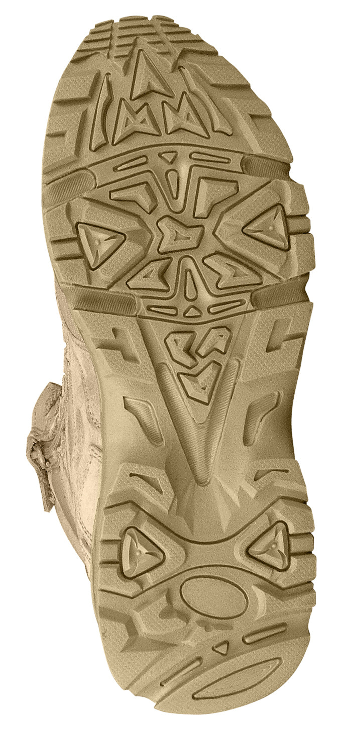 8" Desert Tan "Forced Entry" Deployment Boot - Side Zipper Work Boot