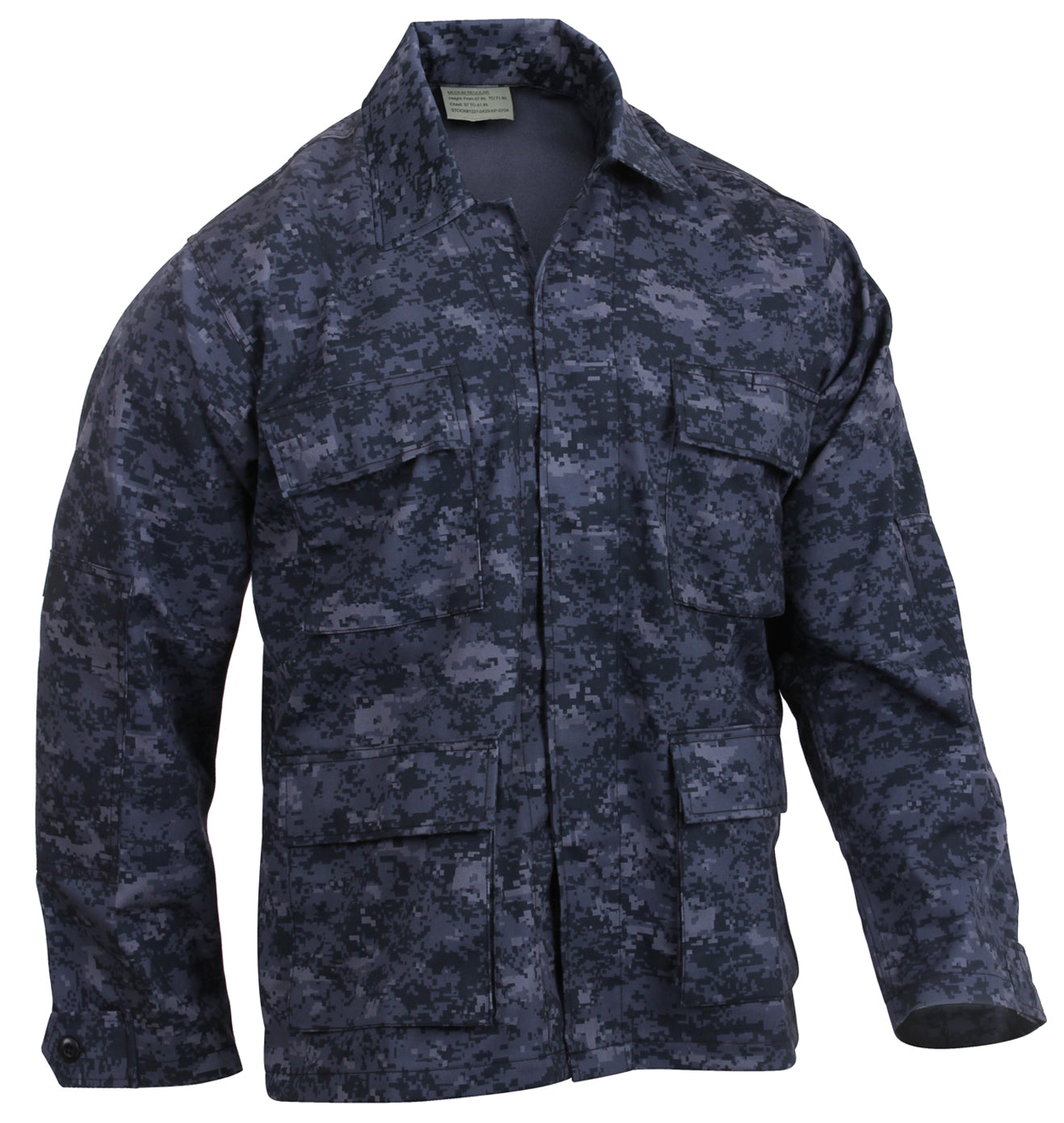 Rothco Midnight Digital Camo BDU Shirt - Men's Long Sleeve