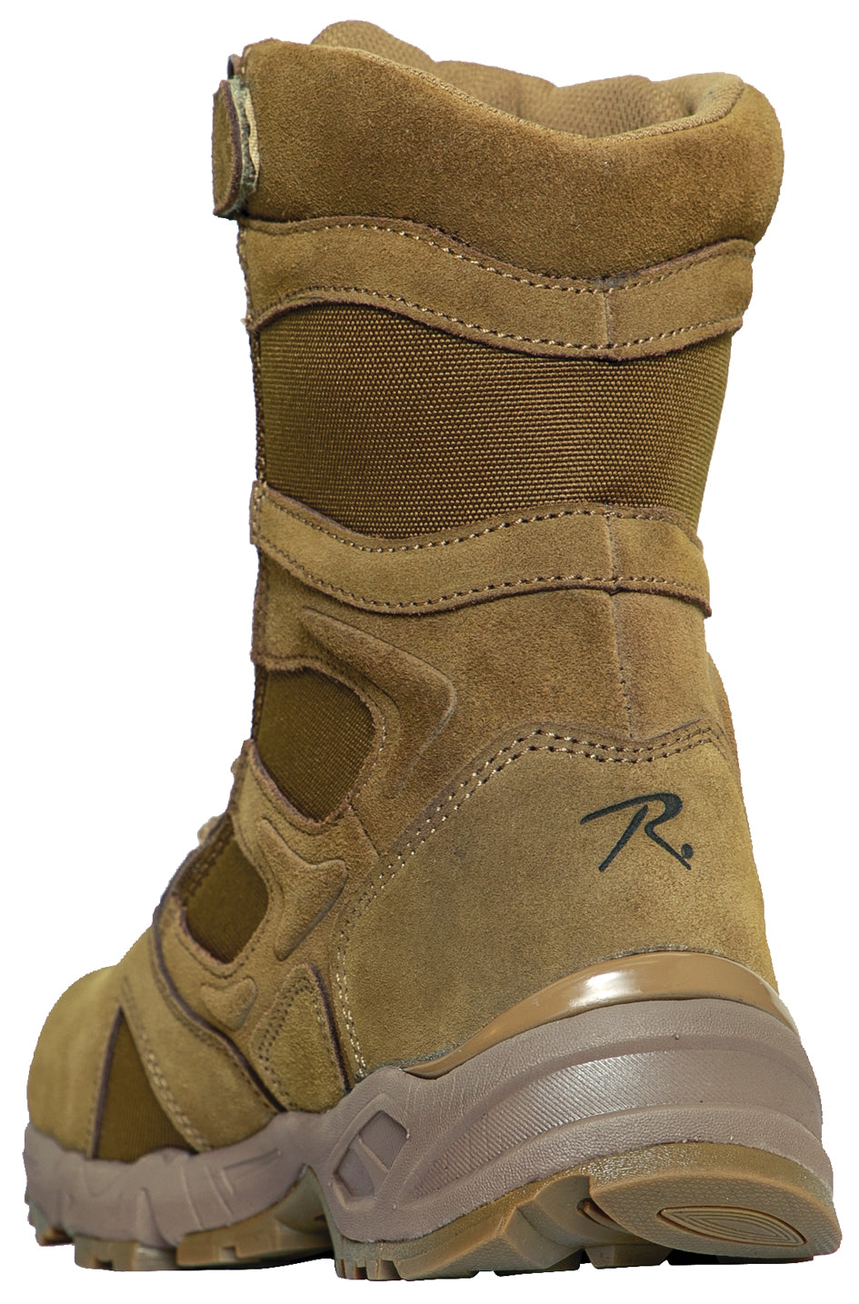 Rothco Forced Entry 8" Deployment Boots w/ Side Zipper - AR 670-1 Coyote Brown