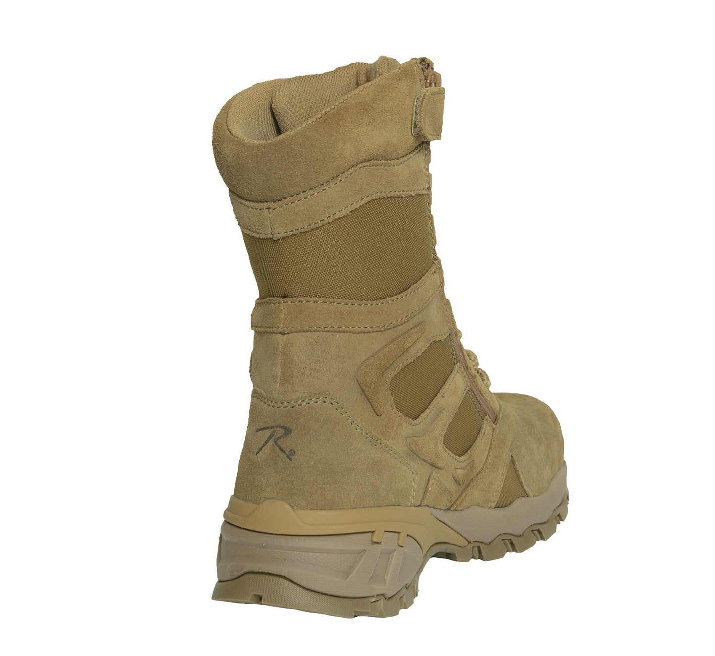 AR 670-1 Coyote 8 Inch Forced Entry Tactical Boot W/ Side Zipper & Composite Toe