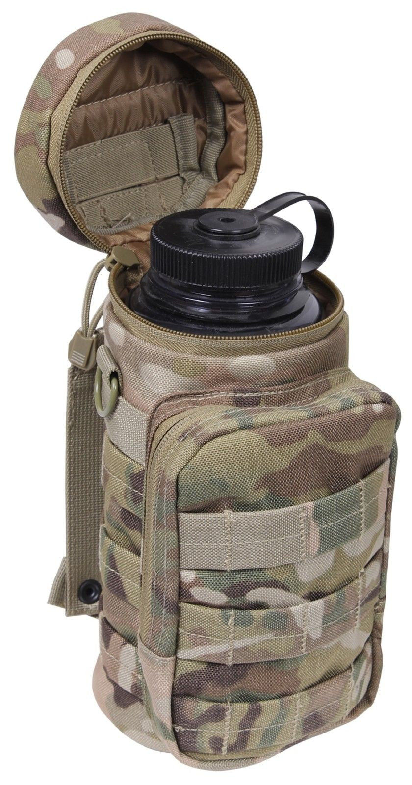 MultiCam MOLLE Compatible Water Bottle Pouch 11" Hunting Camping Tactical Pouch