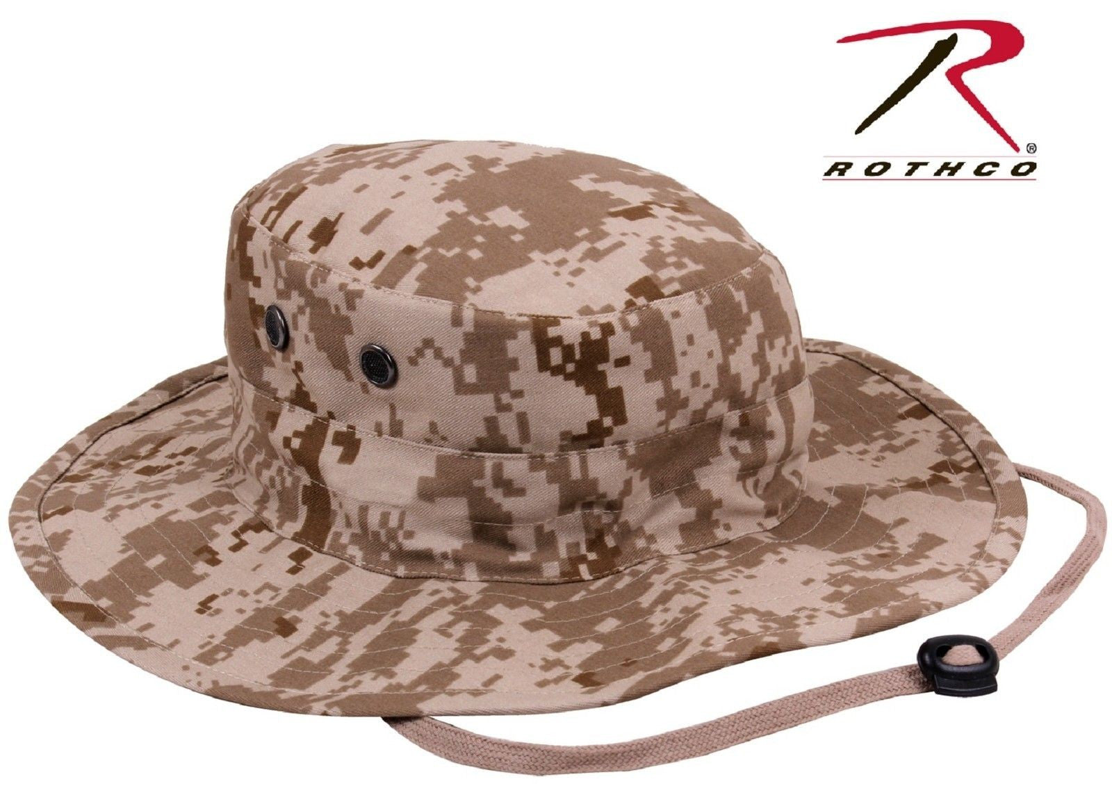 Rothco Desert Digital Camo Adjustable Outdoor Boonie Bucket Hat