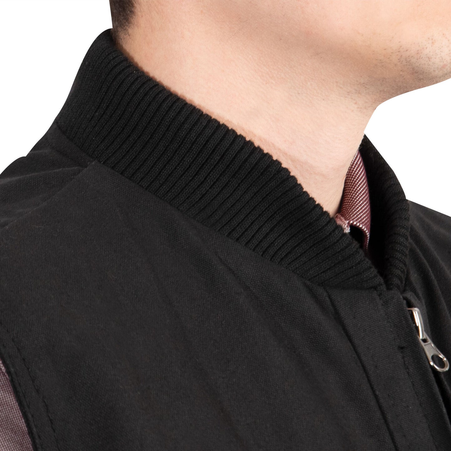 Concealed Carry Backwoods Canvas Vest Men's Black Tactical Vest