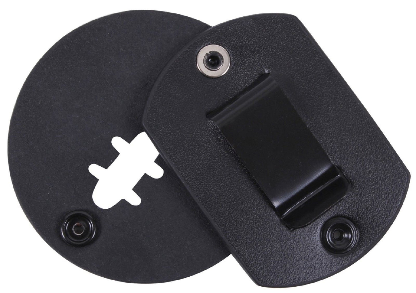 Round Clip-On Leather Badge Holder With Swivel Steel Clip Rothco 1137