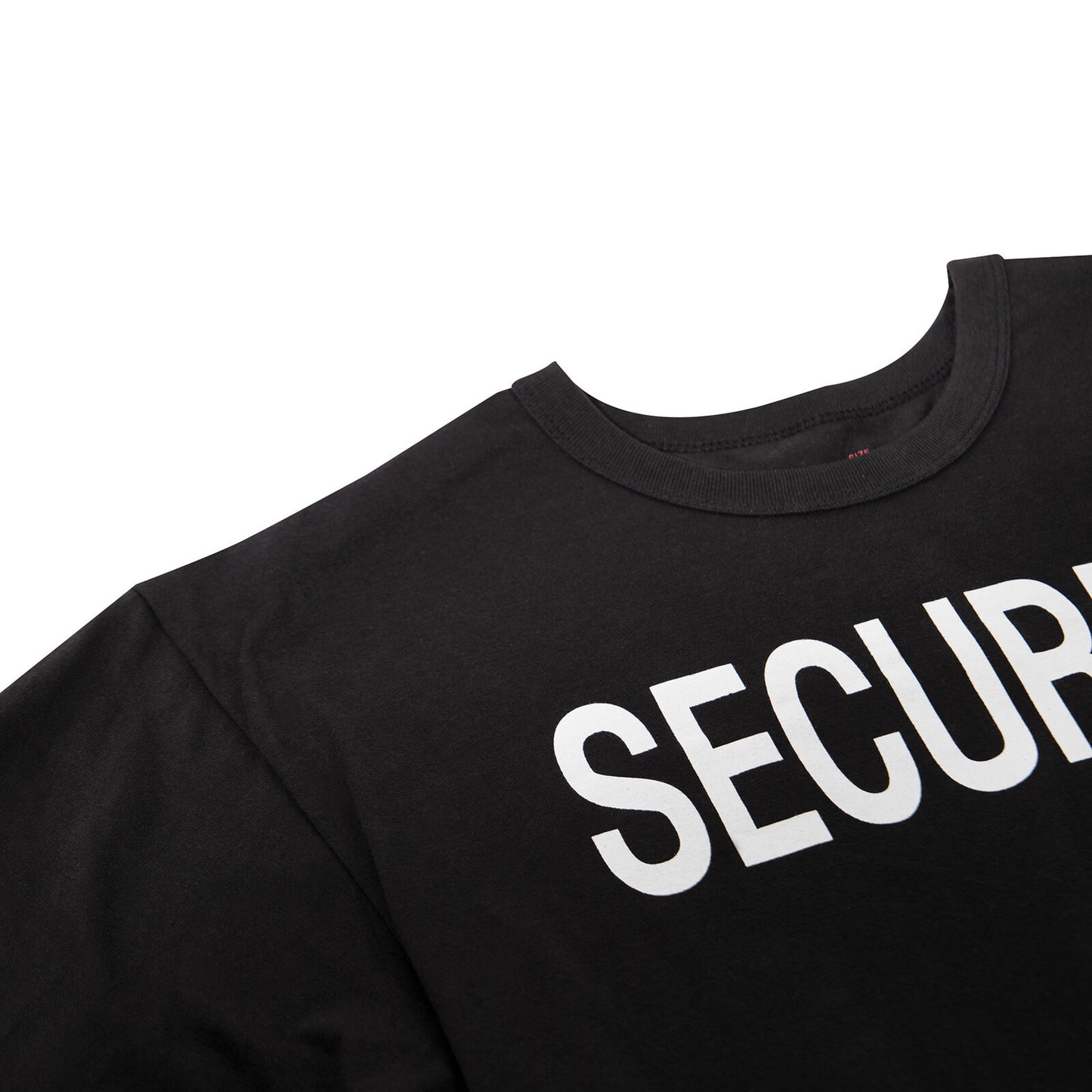 Men's Long Sleeve Two-Sided SECURITY T-Shirt in Black