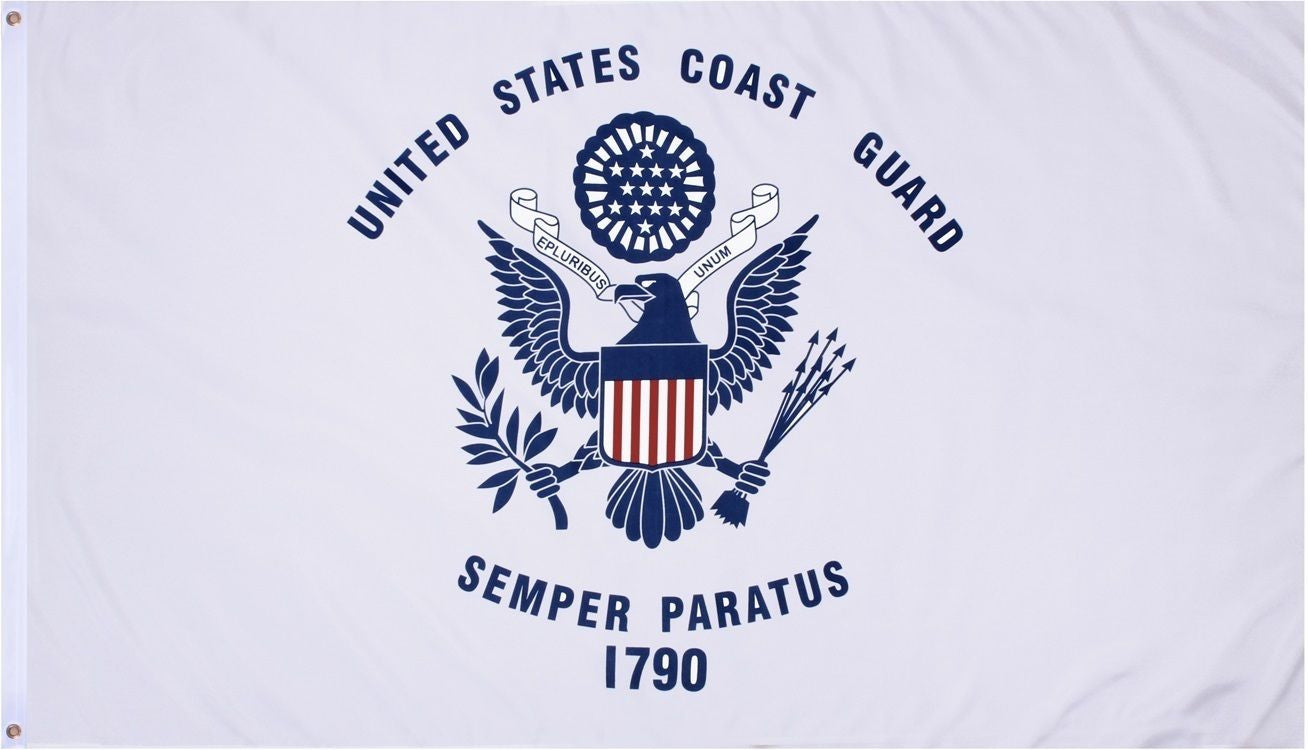 USCG Coast Guard Search And Rescue Flag Patch, Semper Paratus, SAR Maritime, EE 0678EE