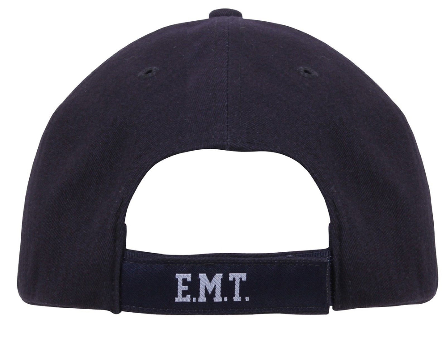 Men's Navy Blue Embroidered Star of Life EMS EMT Logo Deluxe Low Profile Cap Hat