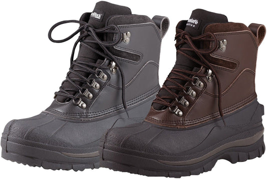 8" Cold Weather 100% Waterproof Hiking Boots - Black Or Brown Winter Snow Boot