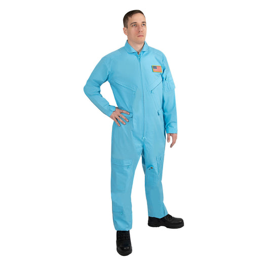 Mens Air Force Aviation Flightsuit In Light Blue