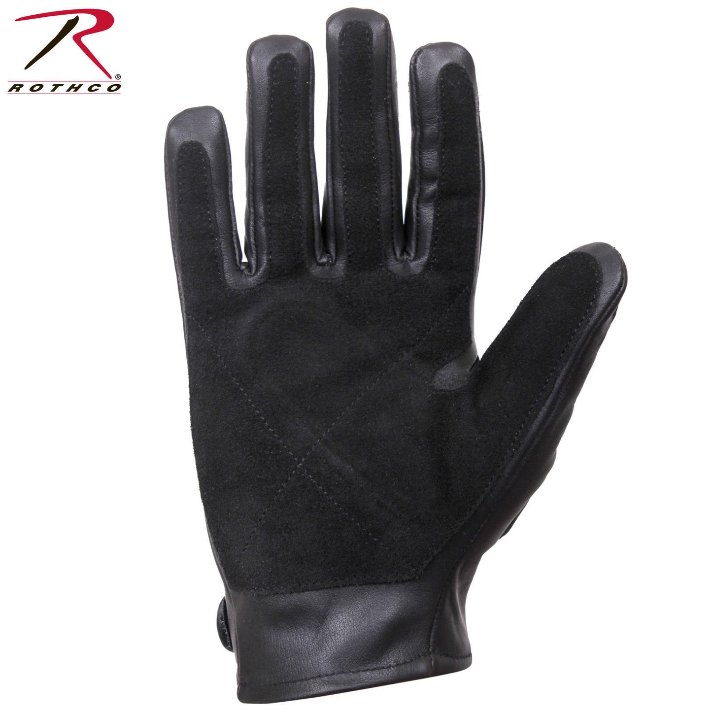 Rothco Black Tactical Full Finger Padded Gloves - Leather & Suede Gloves 2816