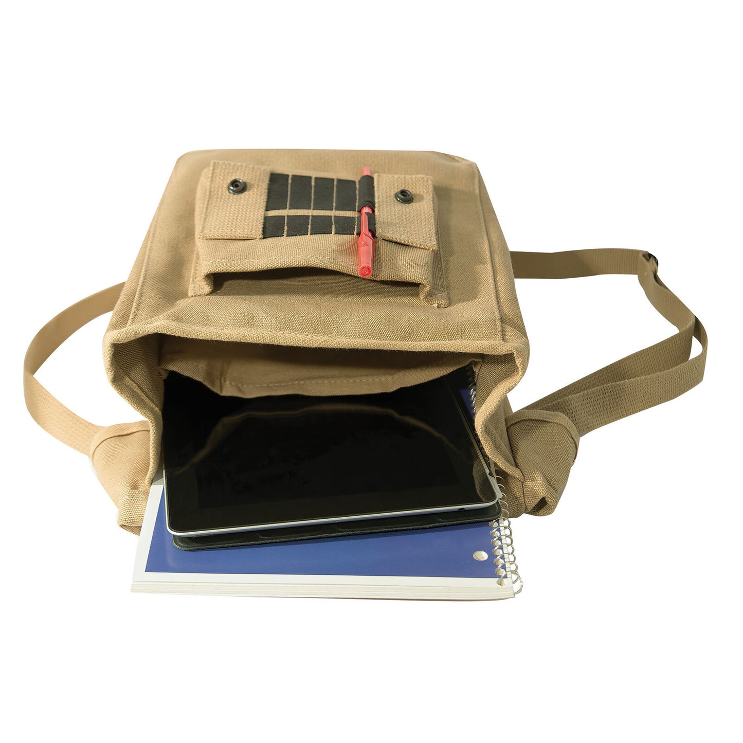 Rothco Canvas Map Case Shoulder Bag in Khaki - Messenger Travel Work School Bags