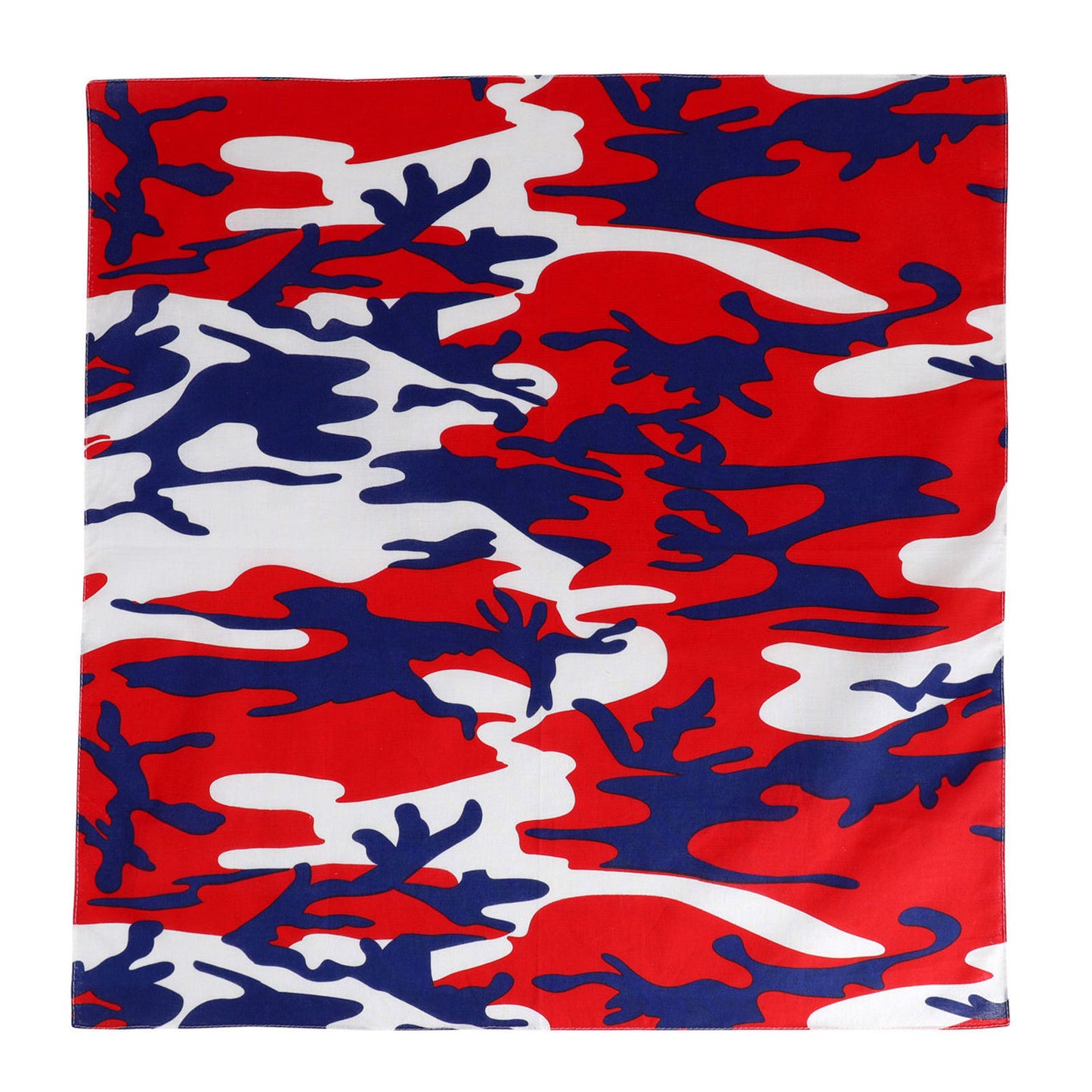 Rothco Classic Camo Bandana - 22"x22" Red White Blue Camo 100% Cotton Bandanas