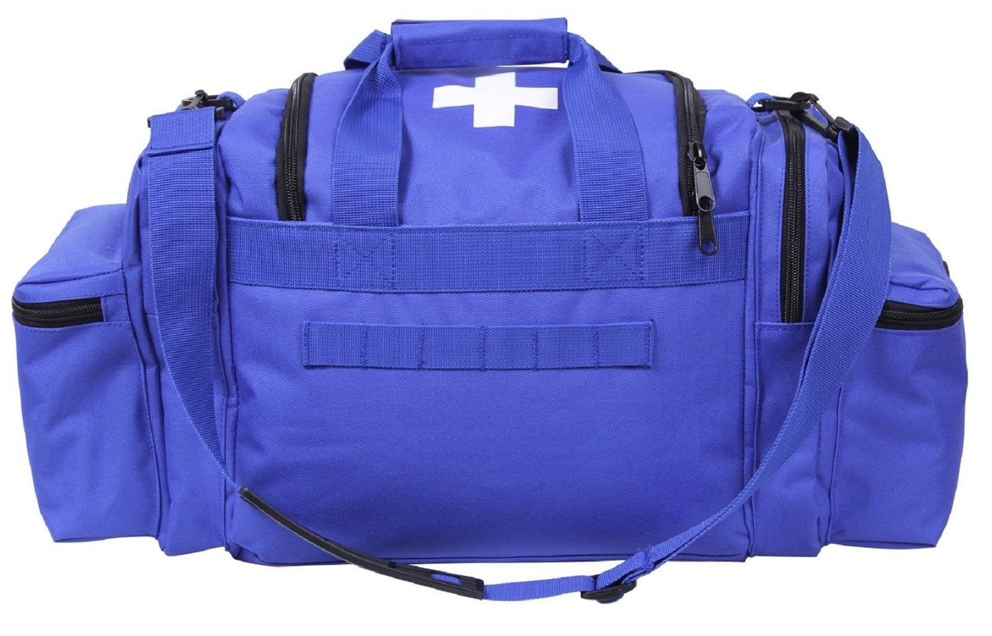 Blue EMT Field Bag w/ Cross - Rothco 22" 6-Pocket Medic Emergency Shoulder Bag