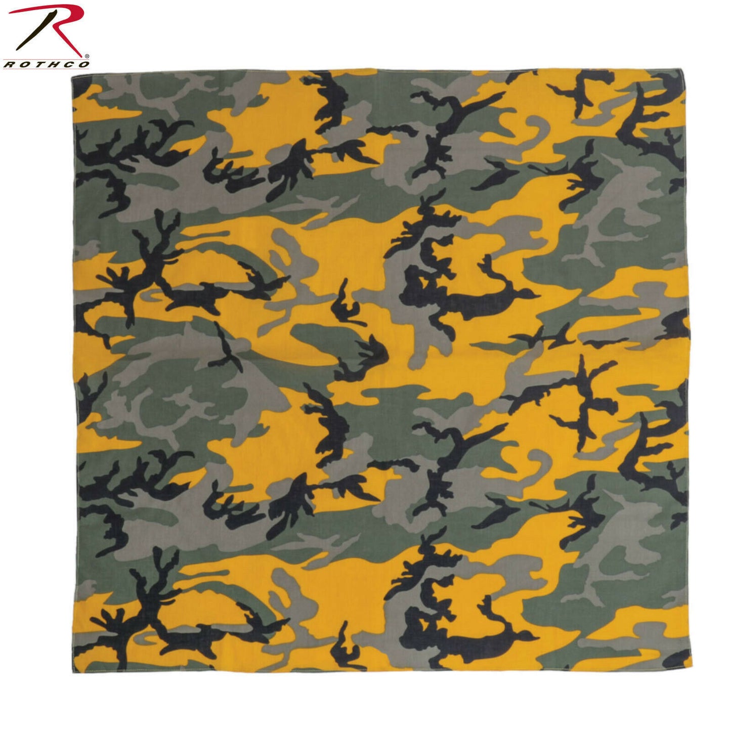 Rothco 27" Stinger Yellow Camo Fashion Bandana - 100% Cotton Headwrap