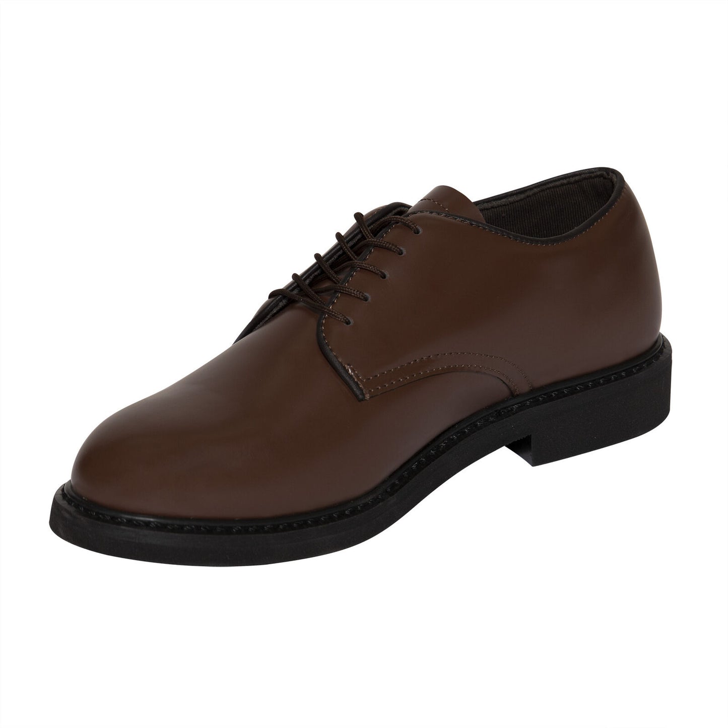 Mens Brown Uniform Oxfords - Matches Army Green Service Uniform AGSU