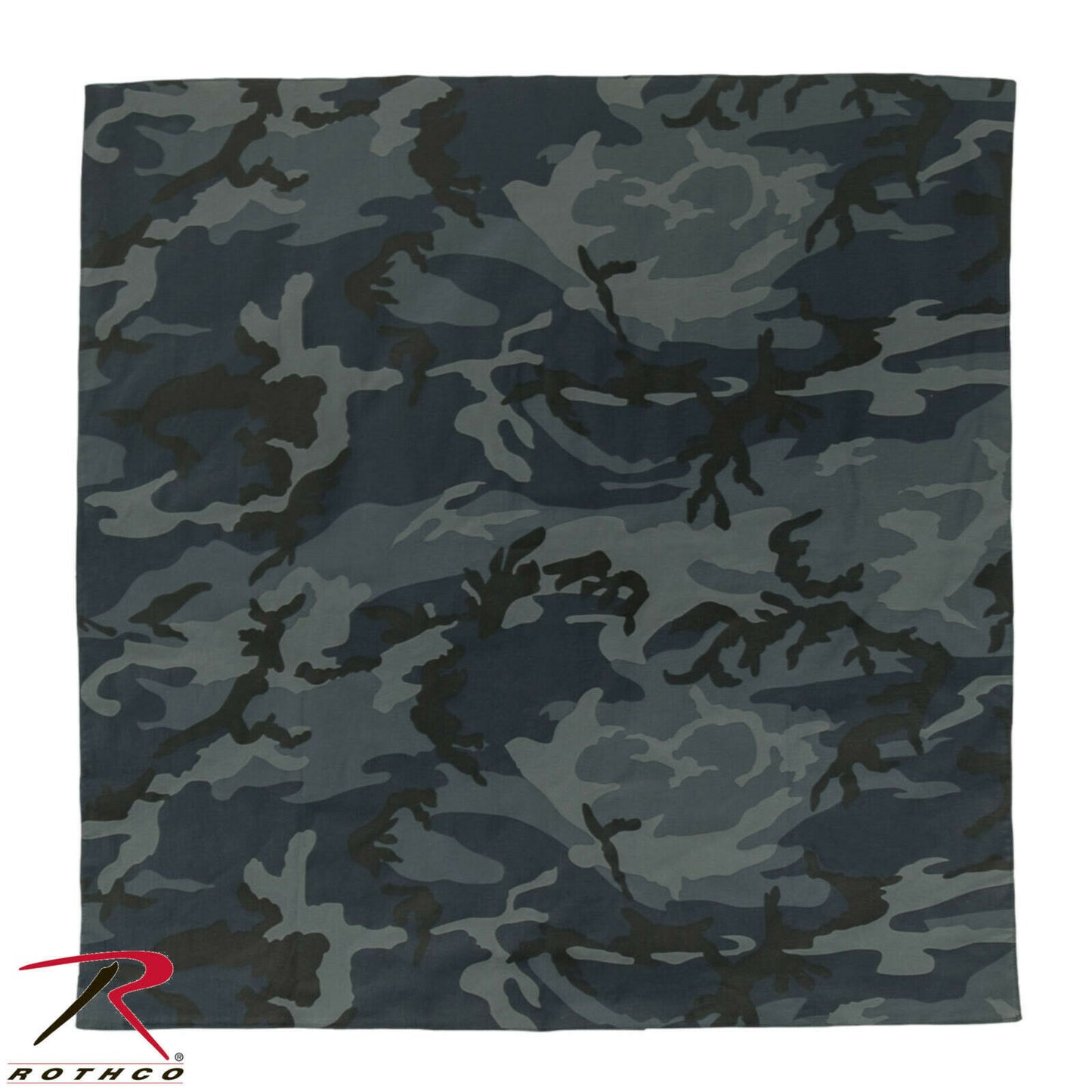 Rothco Midnight Blue Camo Bandana 27"x27" 100% Cotton Headwrap
