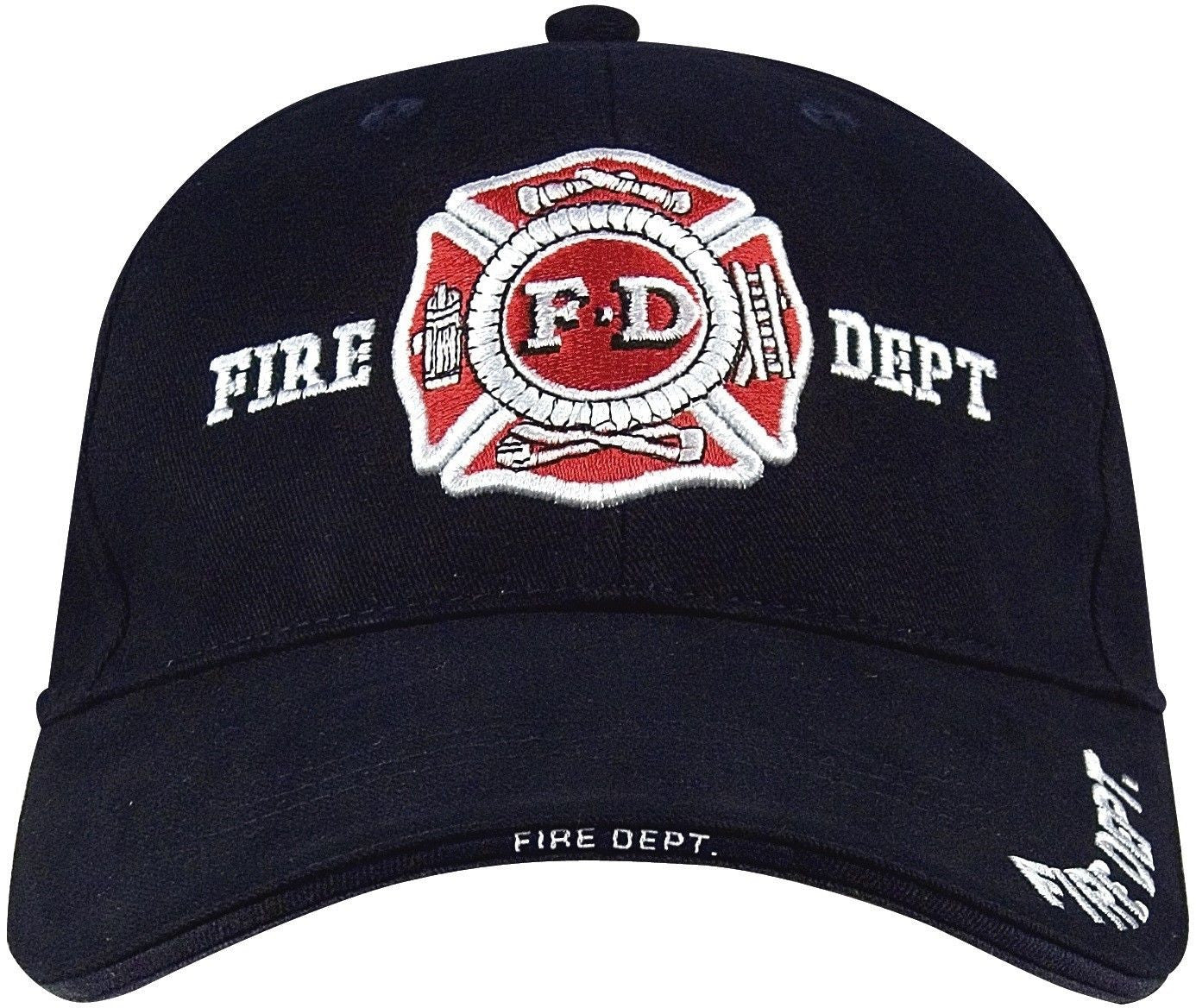 Fire Department - Navy Blue - Deluxe low Profile Baseball Cap