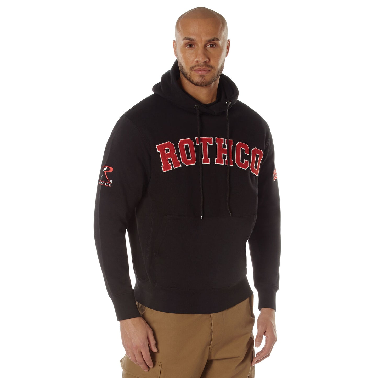 Rothco 1953 Embroidered Every Day Hoodie Black Pullover Hooded Sweatshirt