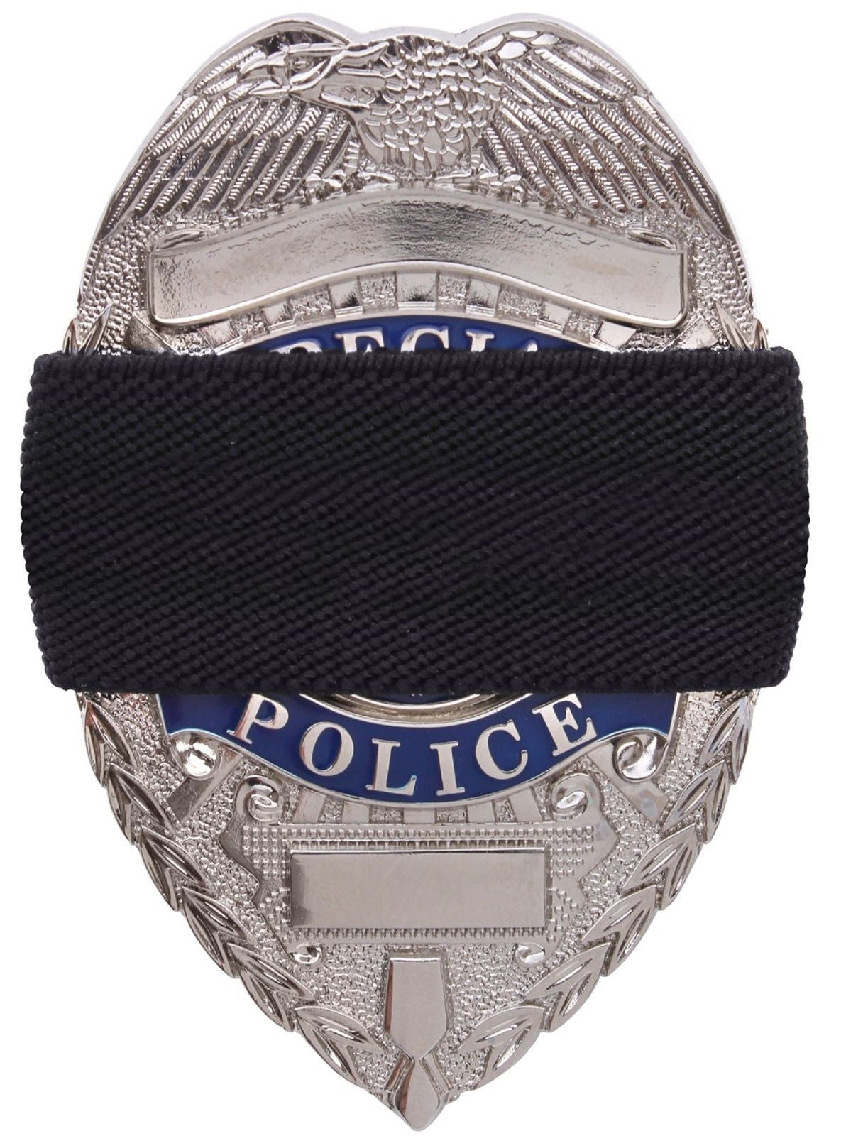 Black Elastic Mourning Bands - Rothco Elasticized Badge Band