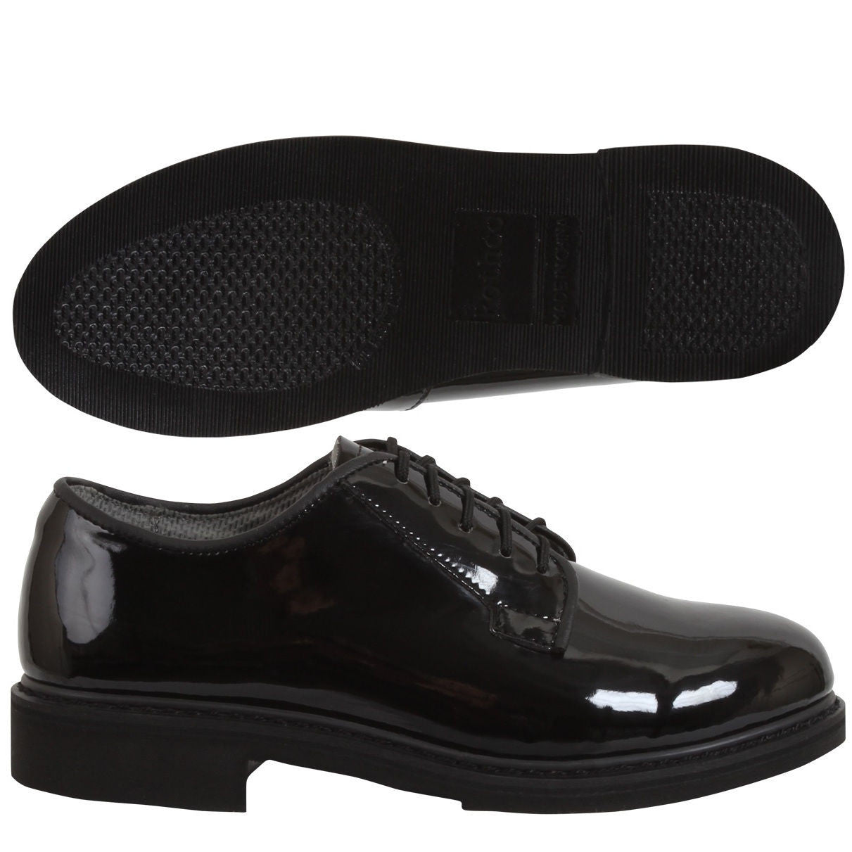 Rothco High Gloss Finish Uniform Oxford Leather Formal Shoes Grunt Force