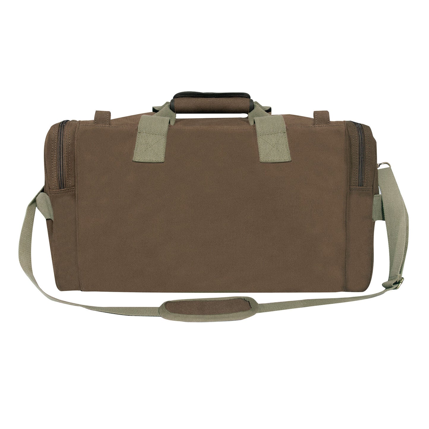 Rothco Brown Long Journey Canvas Travel Bag Shoulder Duffle Bag