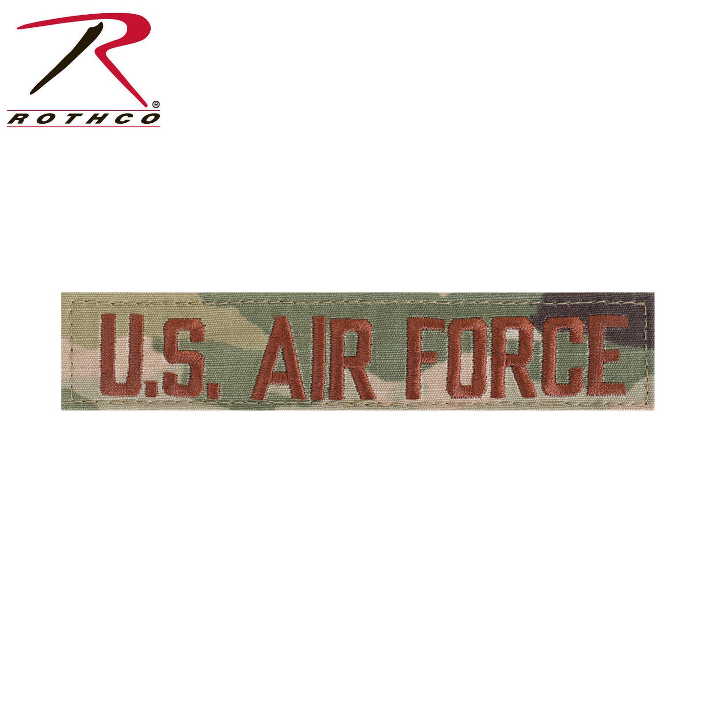 Rothco Scorpion Camo U.S. Air Force Branch Tape - 5" x 1" Hook Back USAF Patch