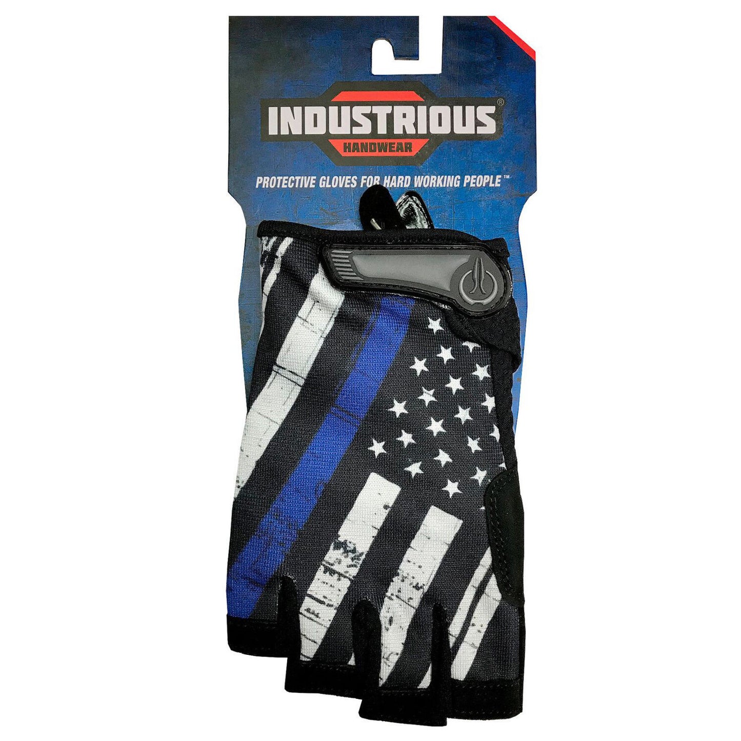Industrious Handwear Thin Blue Line Half Finger Gloves - TBL Fingerless Gloves