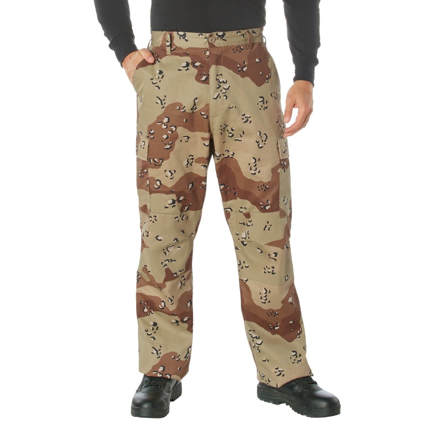 Relaxed Fit Zipper Fly BDU Tactical Pants